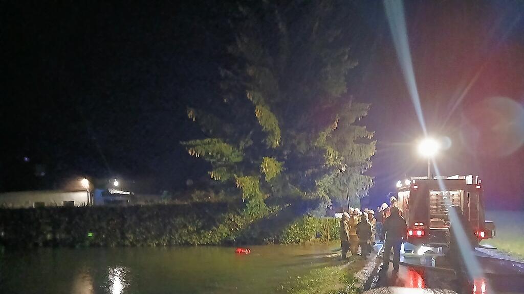 Hochwasser-Einsätze in Henndorf