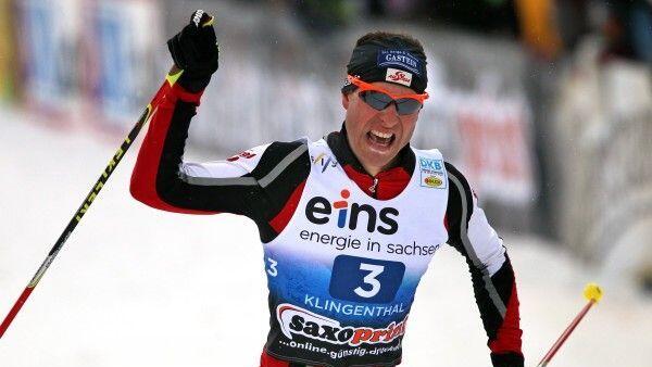Bernhard Gruber beendete beim Lillehammer-Weltcup den 10-km-Langlauf als Dritter.