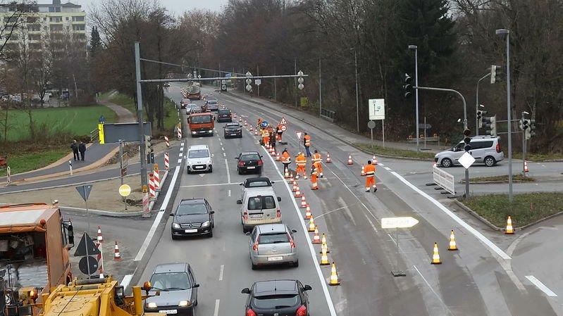 Arbeiten auf der B20