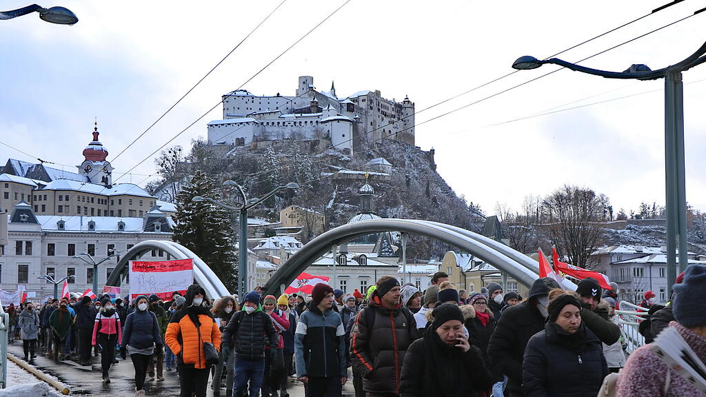 Corona-Demo in Salzburg 2
