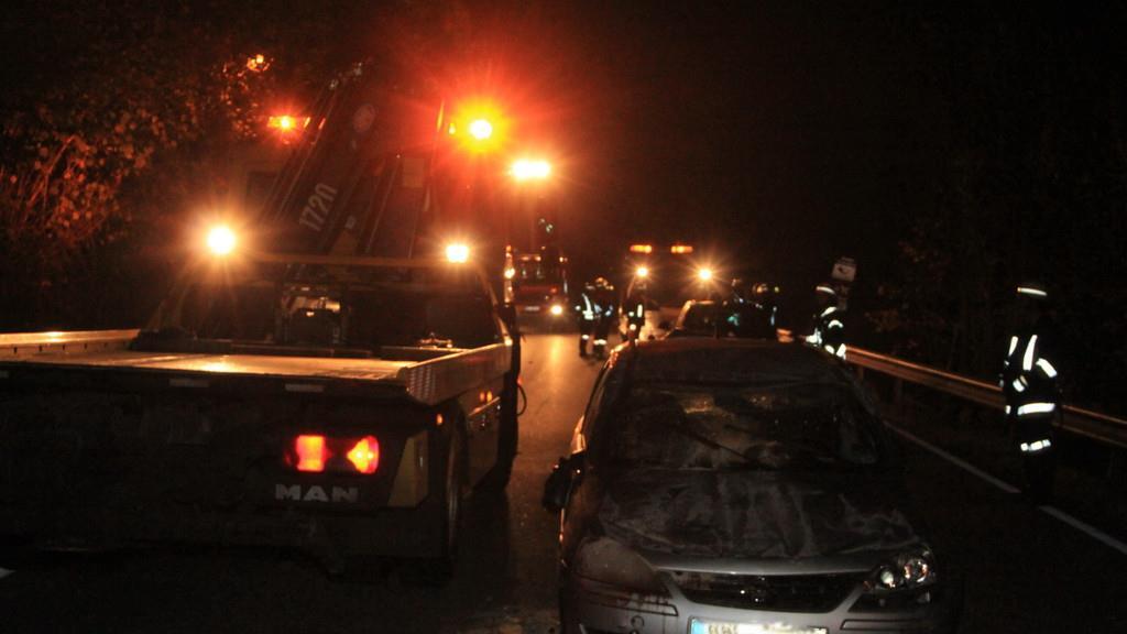 Unfall auf der B20