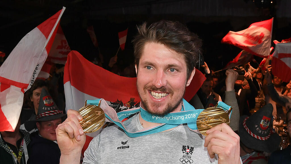 Marcel Hirscher am 18. Februar im Austria House.