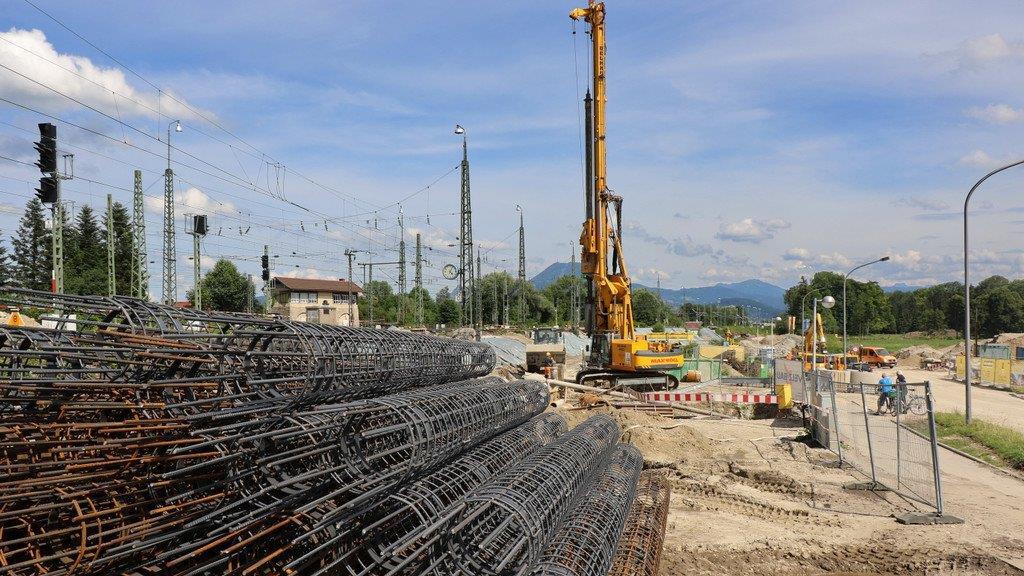 Bauarbeiten: 3. Gleis Freilassing - Salzburg