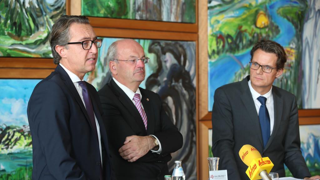 Pressekonferenz: Neuer Salzburg-AG-Vorstand vorgestellt