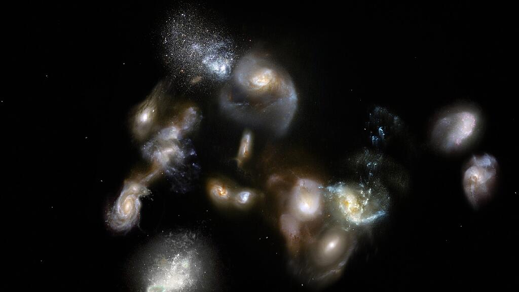 Die Forscher sprechen von 14 großen Galaxien.