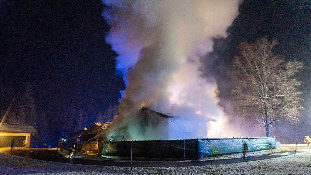 Großbrand in Annaberg-Lungötz