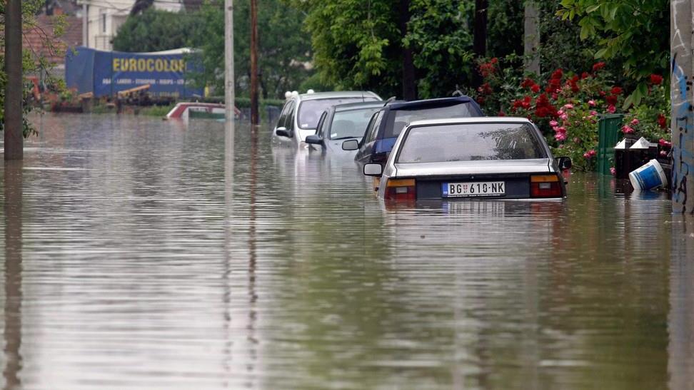 Überschwemmungen in Serbien und Bosnien