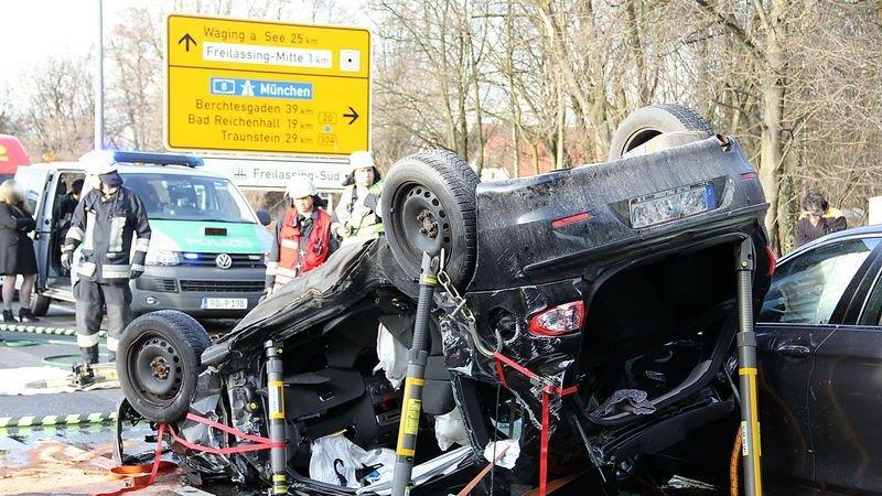 Schwerer Crash in Freilassing