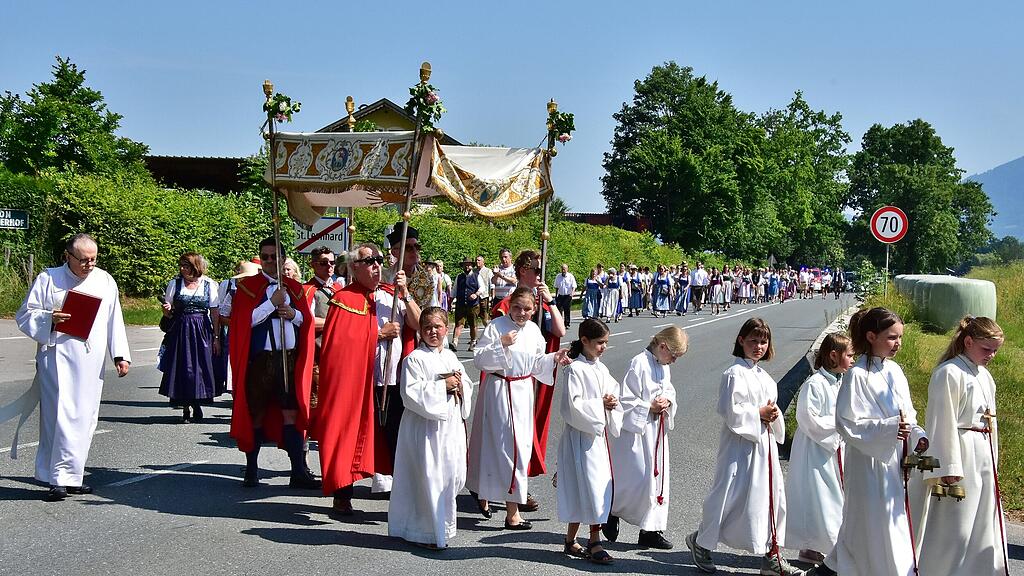 Fronleichnamsprozession in Grödig