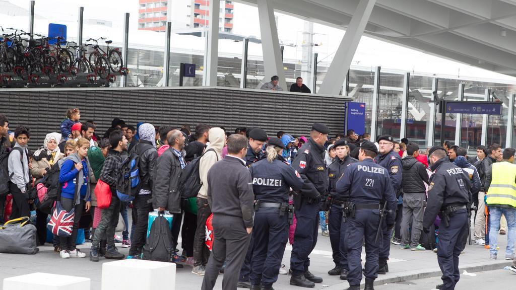 Flüchtlingssituation am Sonntag am Hauptbahnhof
