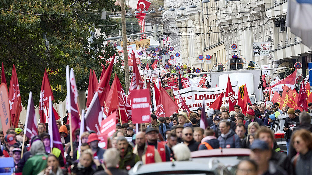 ÖGB-Demo in Wien