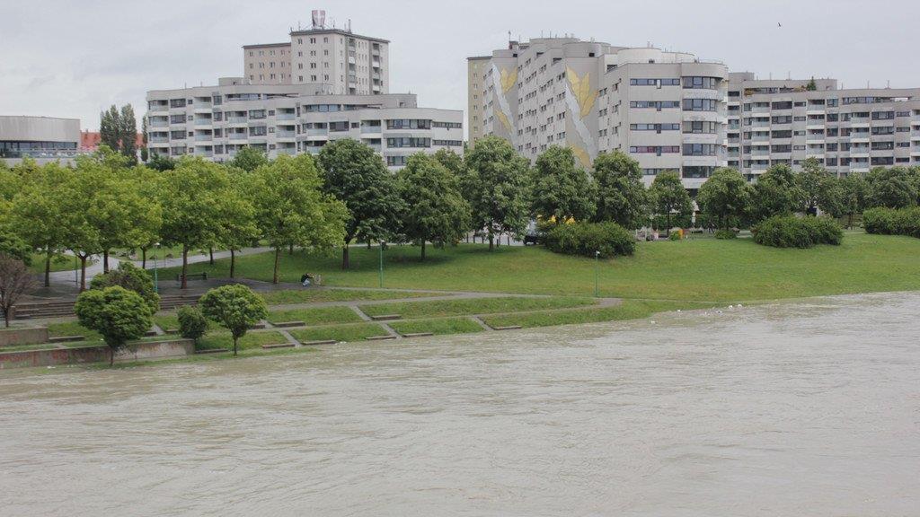 Hochwasser in Wien (Copa Cagrana)