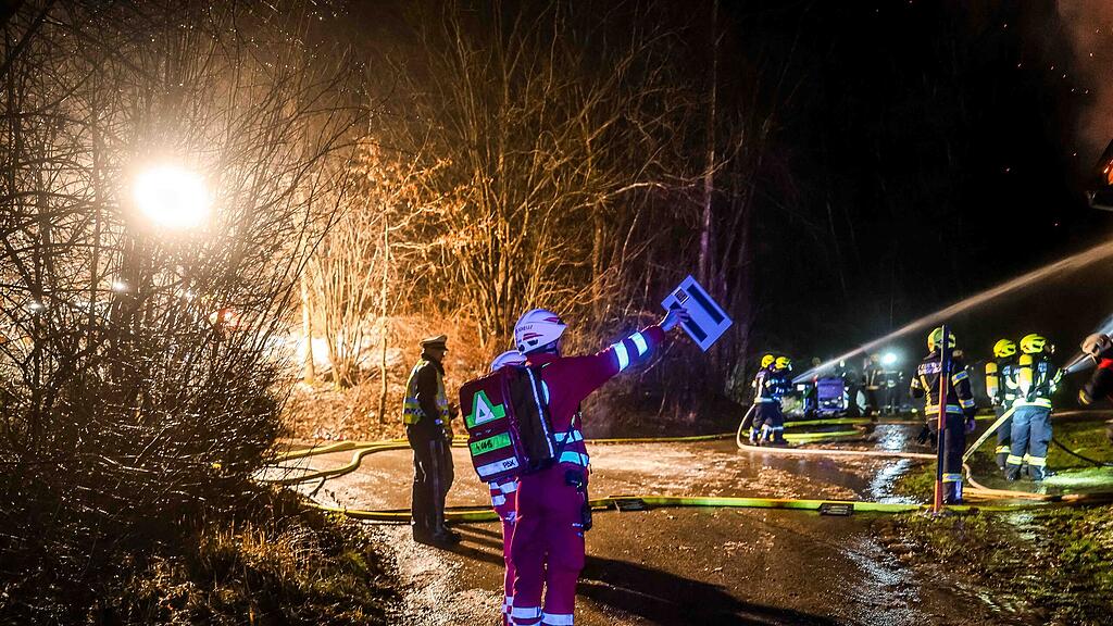 Großbrand in Burgkirchen