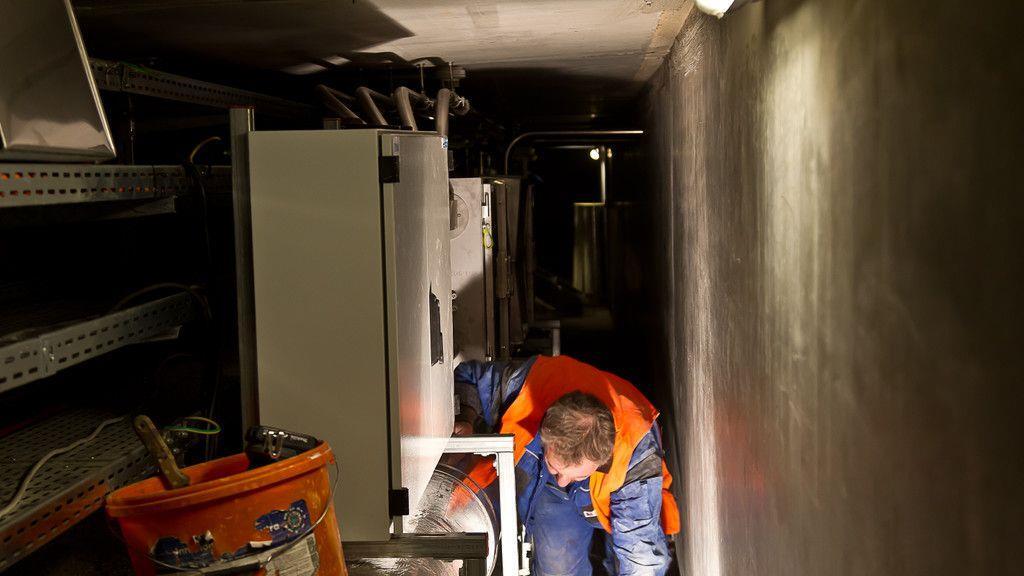 Feinschliff an der Baustelle im Lieferinger Tunnel