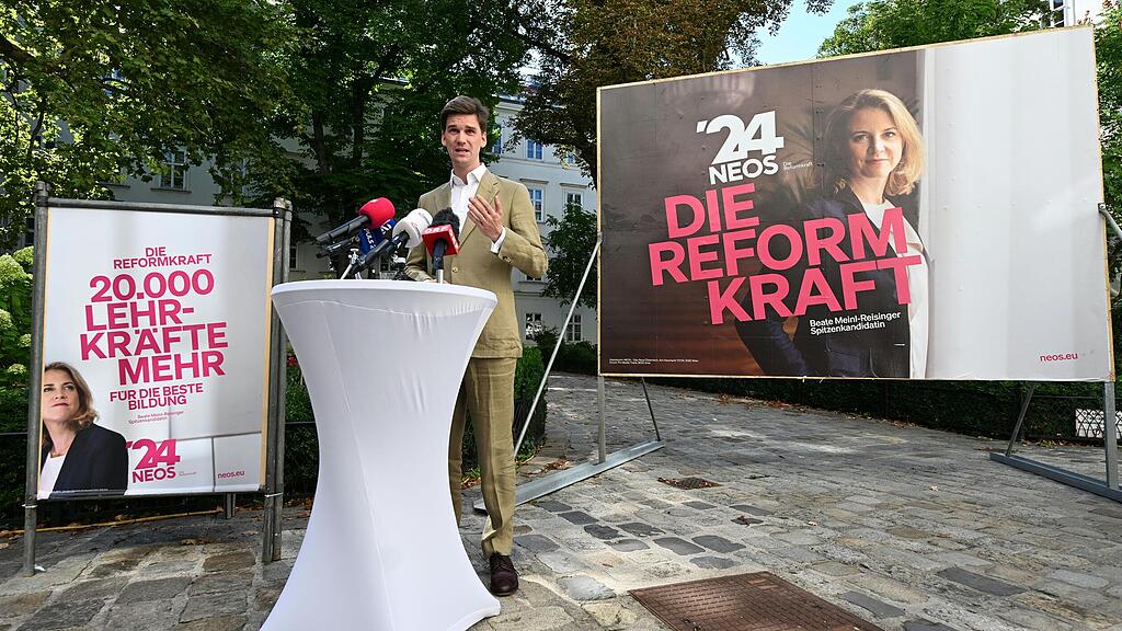 Plakatwelle der NEOS