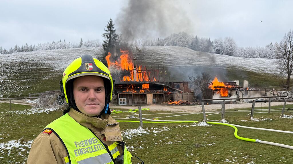 Buchbergalm in St. Gilgen abgebrannt