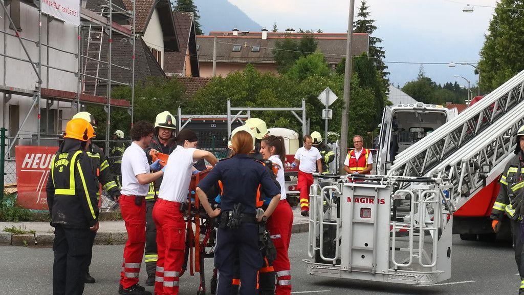 Bauarbeiter stürzt in Stadt Salzburg ab