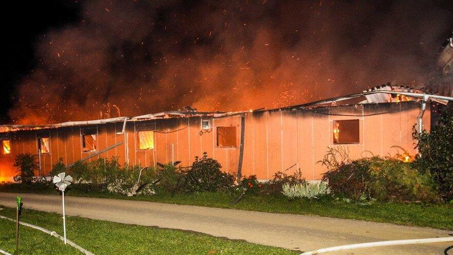 Großbrand in Weng