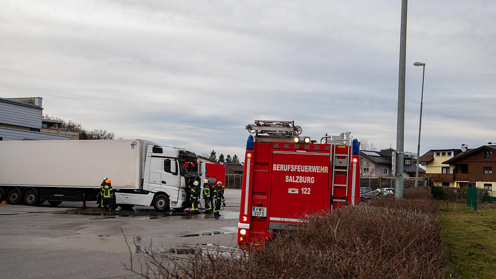 Lkw-Brand Spedition Salzburg