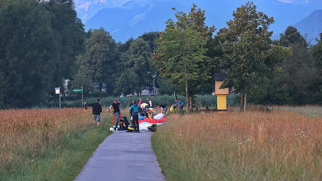 Festungsflug der Paragleiter
