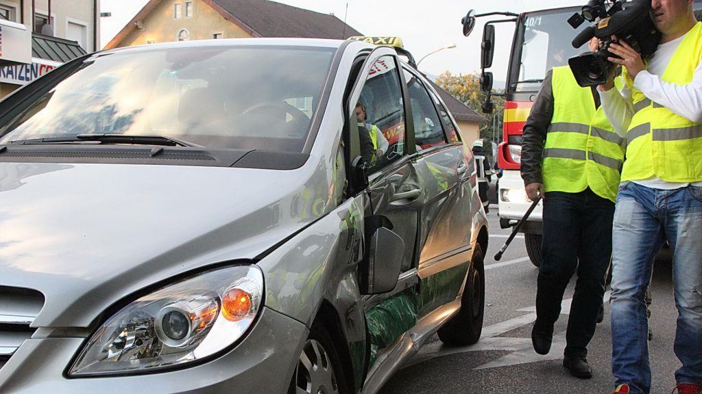 Bilder der Unfallstelle in Freilassing