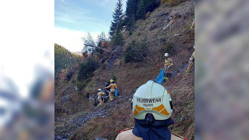 Pinzgauer stirbt bei 100-Meter-Absturz in Rauris