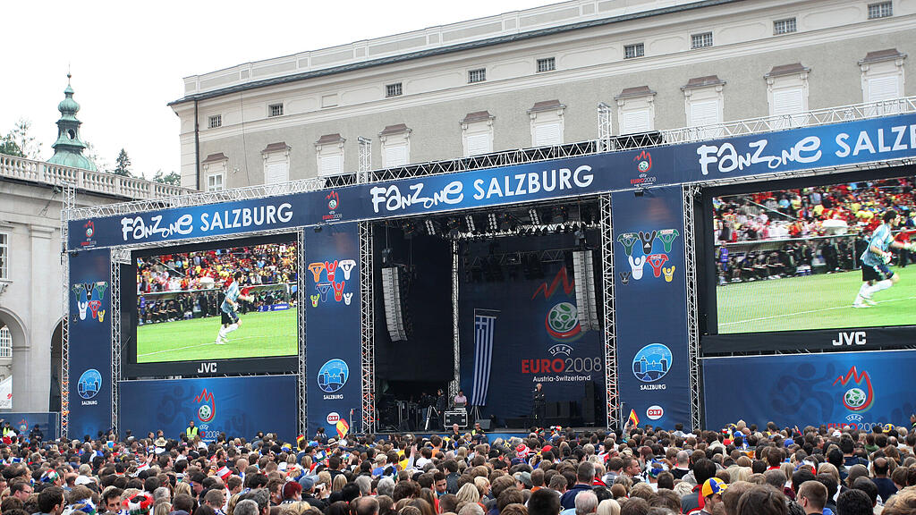 Fanzone bei Fußball-EM 2008 in Salzburg