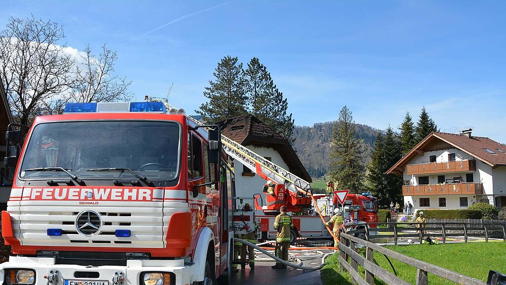 Dachstuhlbrand Bad Vigaun