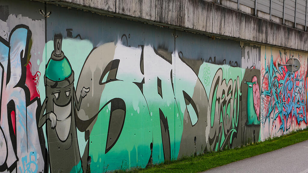 Graffiti in der Stadt Salzburg