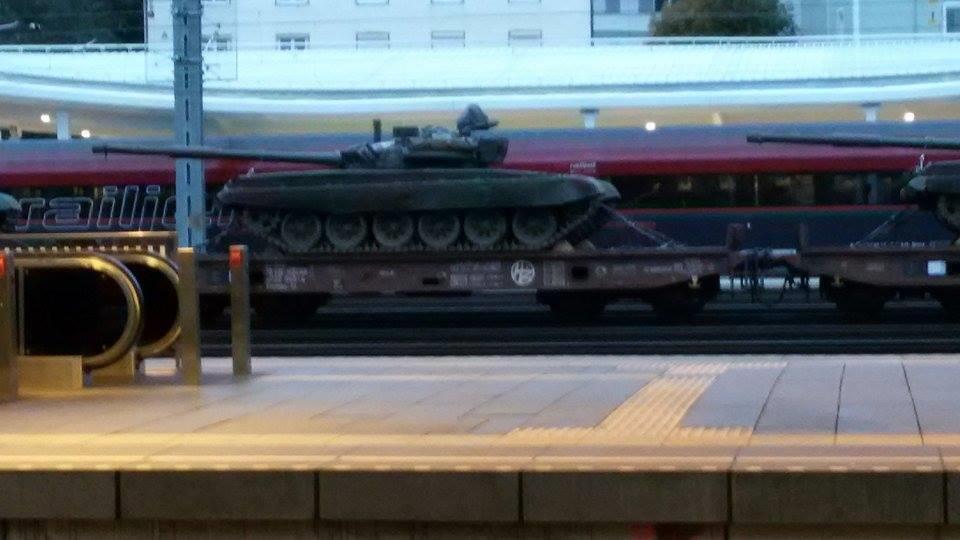 Panzer am Hauptbahnhof