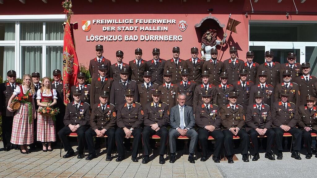 Der Löschzug Bad Dürrnberg zählt derzeit 33 aktive Mitglieder.