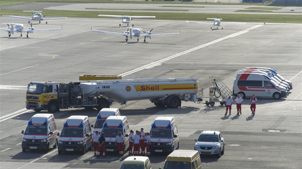 Flugzeug notgelandet