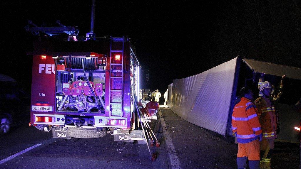 Lkw-Unfall auf A1