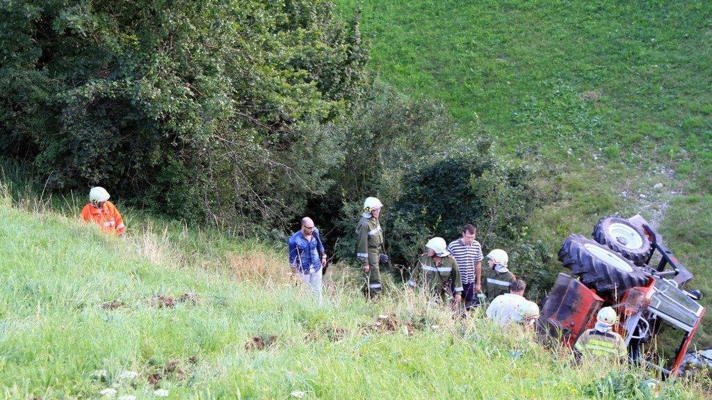 Traktorabsturz in Ebenau