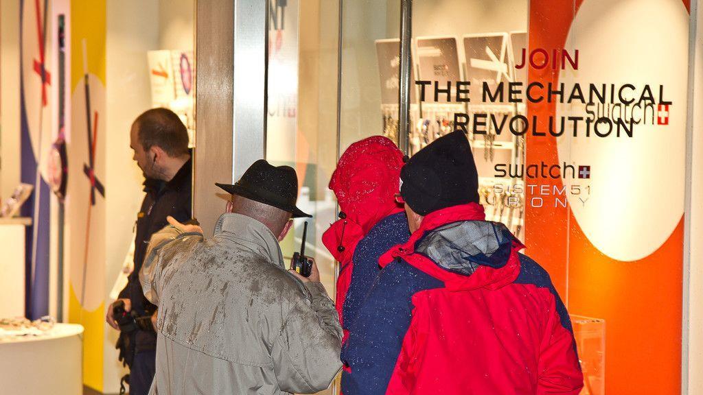 Raubüberfall auf Uhrengeschäft in Getreidegasse