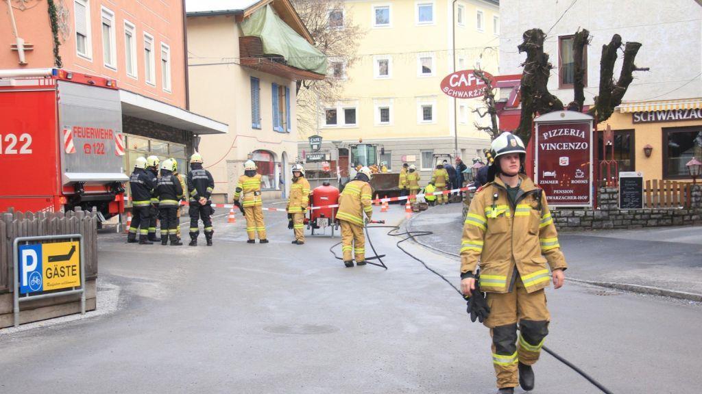Gasaustritt in Schwarzach