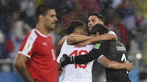 Schweiz gewinnt gegen Serbien