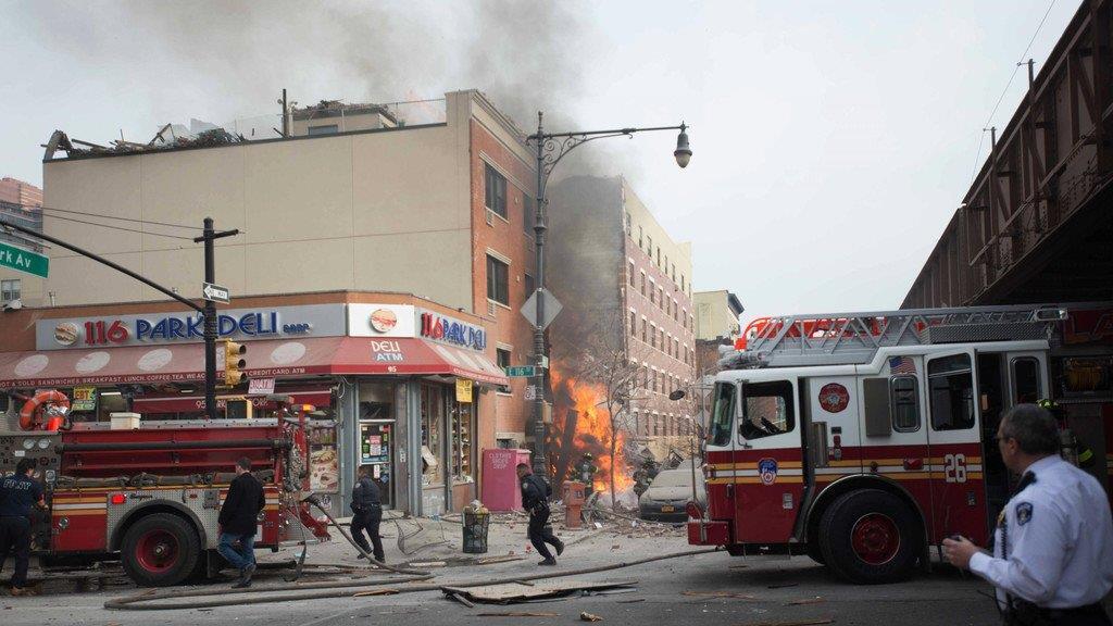 Explosion in New York: Zwei Gebäude eingestürzt
