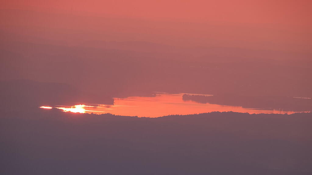 Sonnenuntergang am Gaisberg