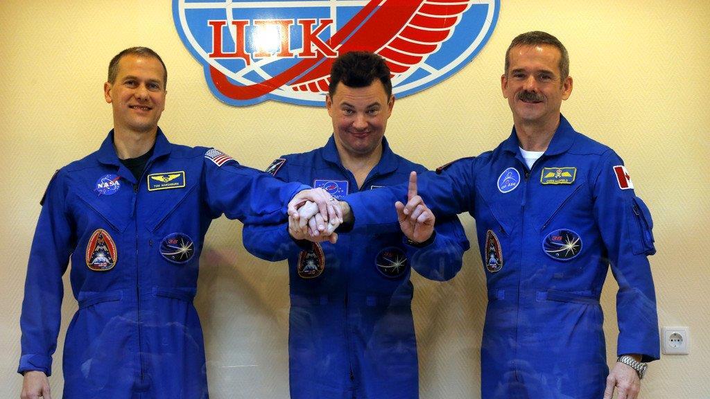 Astronaut Chris Hadfield auf der ISS