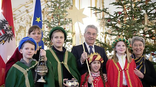 Zum letzten Mal empfing Fischer die Sternsinger als Bundespräsident