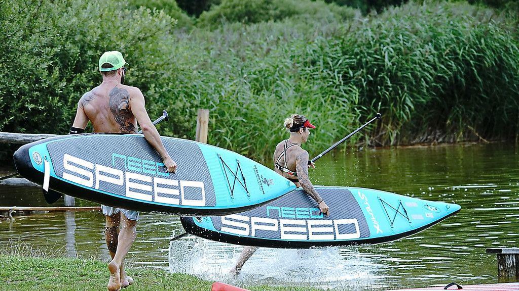 SUP-Rennen am Wallersee