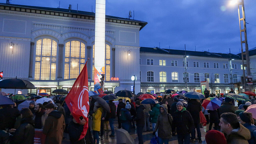 "Demo gegen Rechts" in Salzburg
