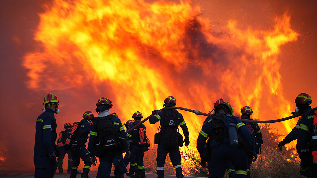 APTOPIX Greece Wildfire