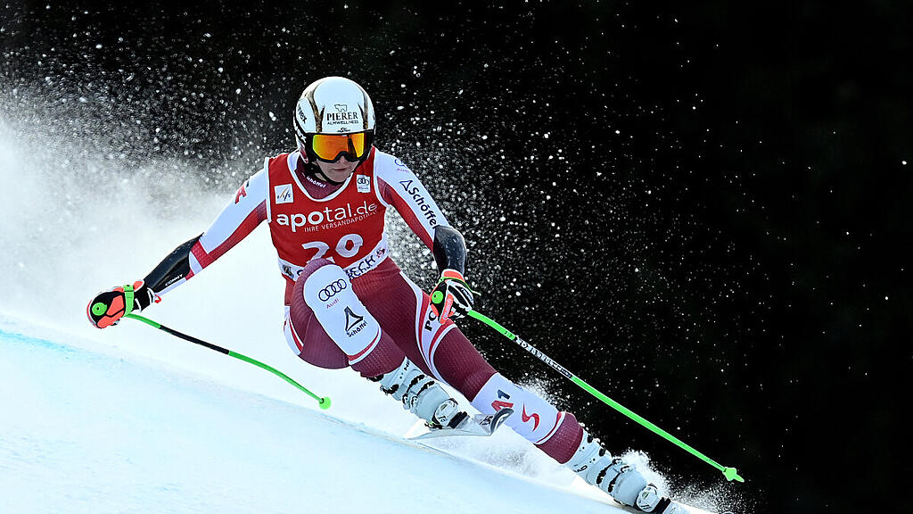 Hütter (hier beim Training) kletterte erstmals 2021/22 auf das Podium