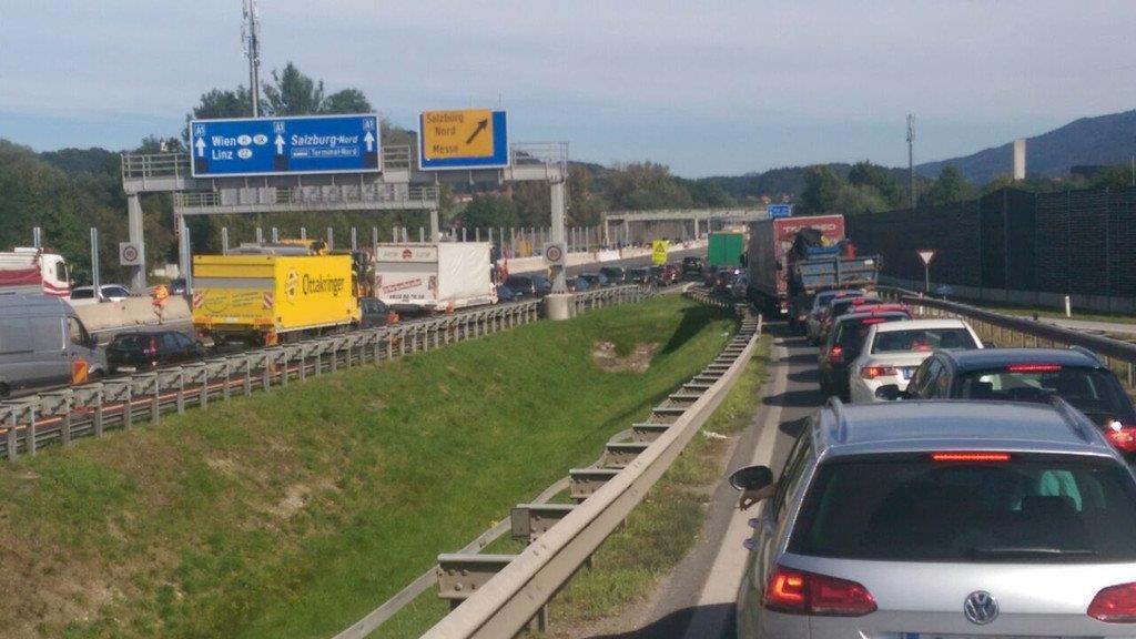 Sanierungsarbeiten auf der A1