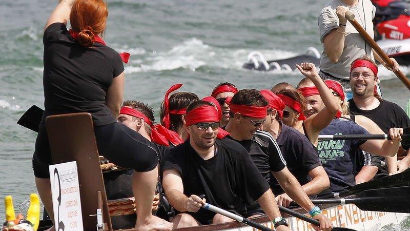 Drachenboot-Action am Mattsee