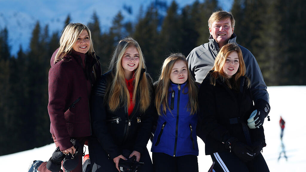 Holländische Königsfamilie in Lech am Arlberg