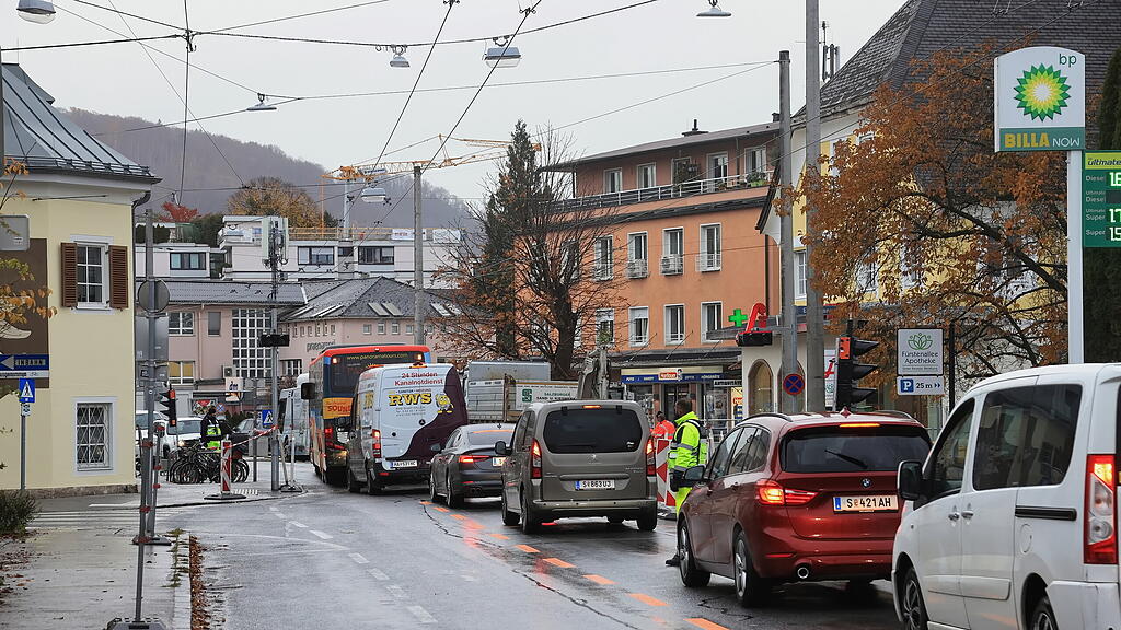 Nadelöhr für Autofahrer im Nonntal