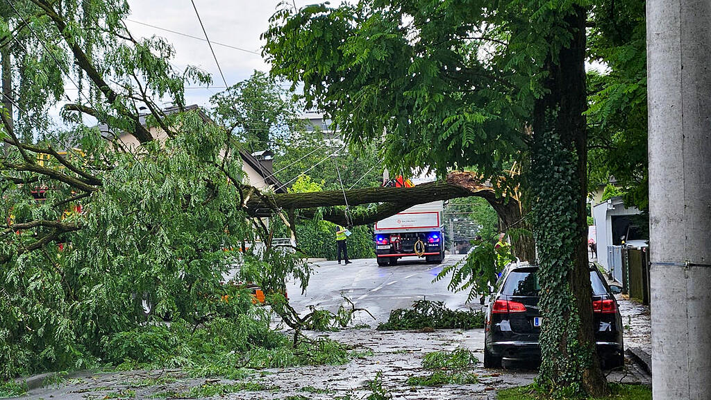 Unwetter-Schäden in Salzburg